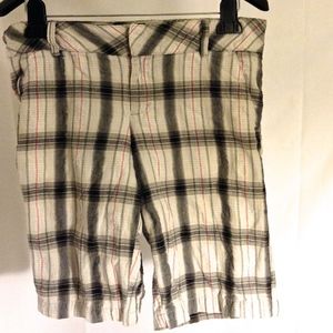 SPACEGIRLZ Plaid Knee Length Cute Shorts Checkered